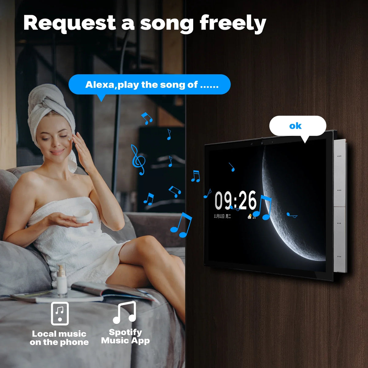 2026 New 10-Inch Tuya System Smart Home Control Panel Built-In Zigbee Gateway and Alexa Building Intercom Compatible