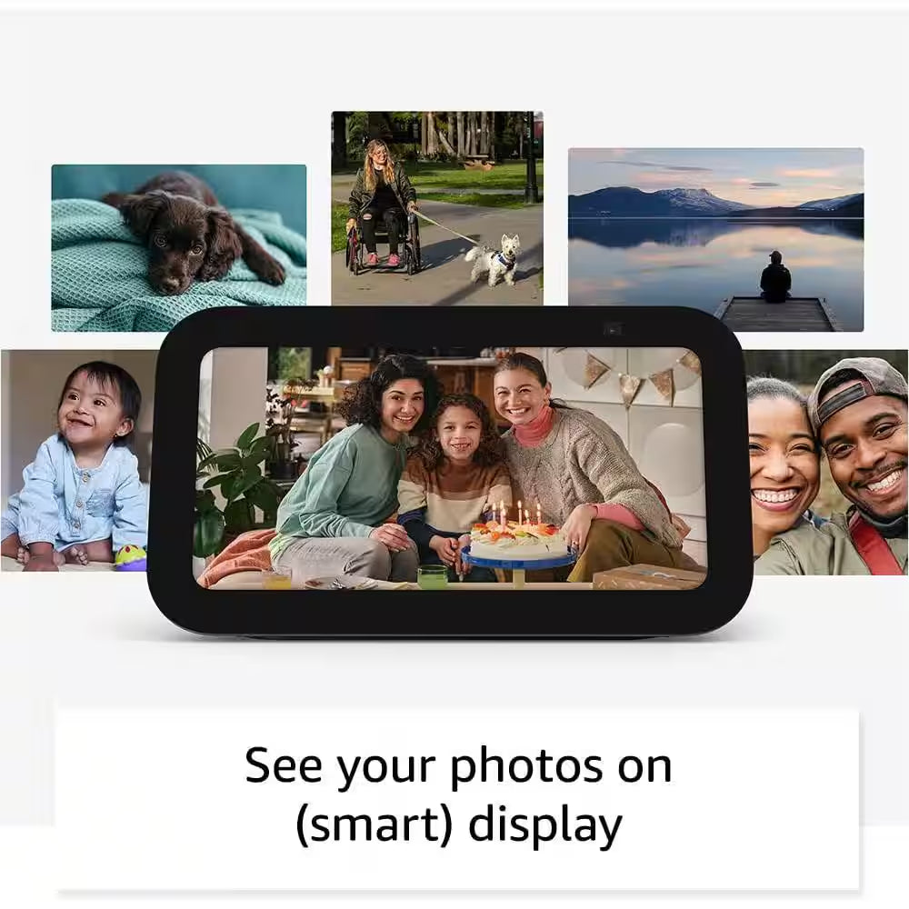 Echo Show 5 (3Rd Gen), Smart Display with Deeper Bass and Clearer Sound, Charcoal