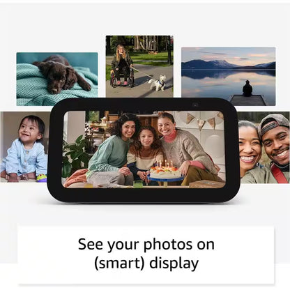 Echo Show 5 (3Rd Gen), Smart Display with Deeper Bass and Clearer Sound, Charcoal