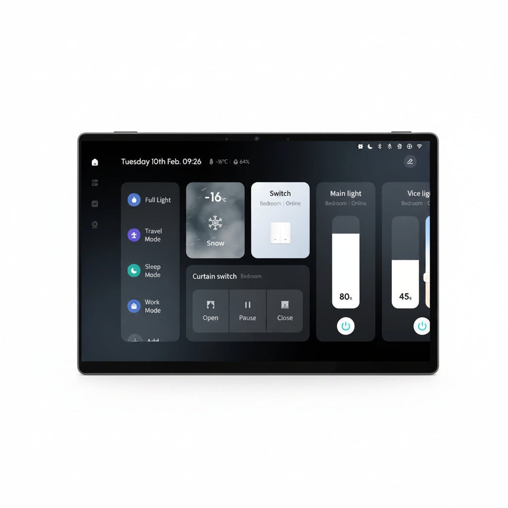 2026 New 10-Inch Tuya System Smart Home Control Panel Built-In Zigbee Gateway and Alexa Building Intercom Compatible