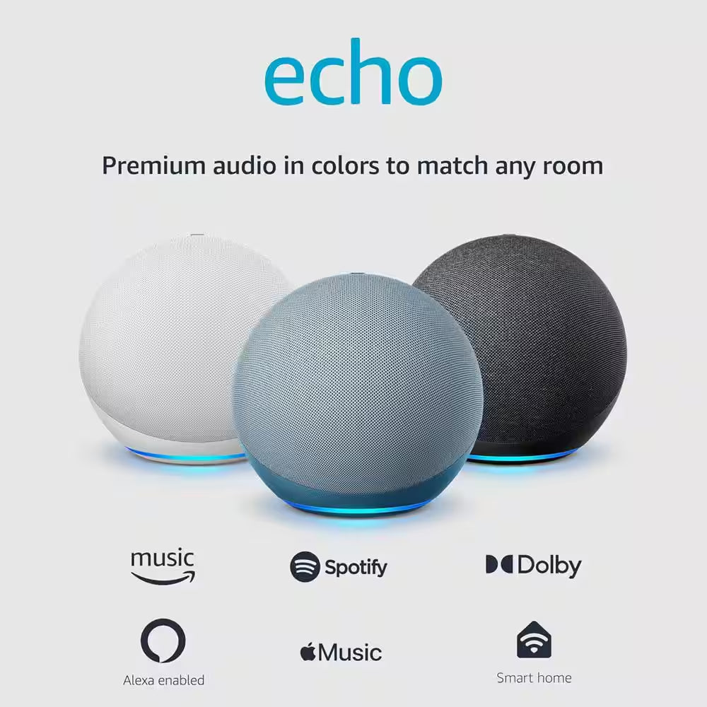 Echo (4Th Gen) with Premium Sound, Smart Home Hub, and Alexa - Twilight Blue
